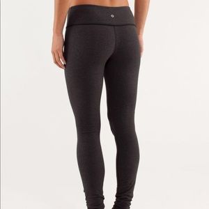 Lululemon Heathered Dark Gray Wunder Under Pants